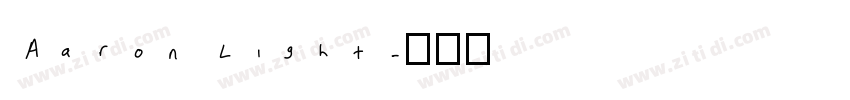 Aaron Light字体转换